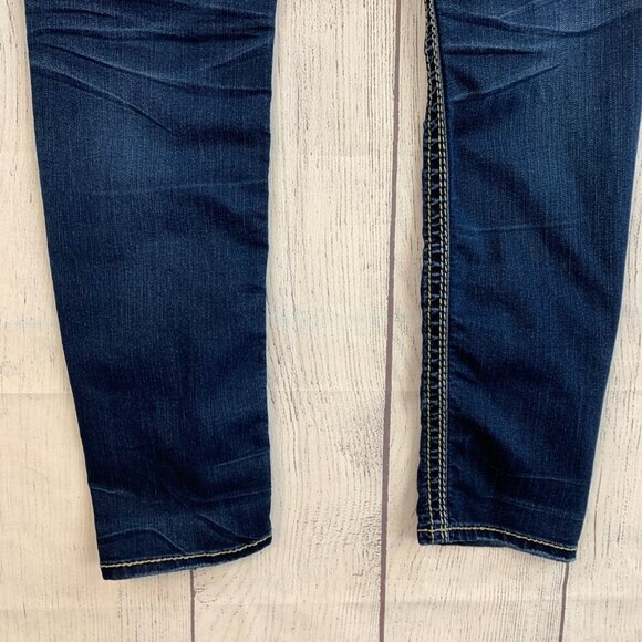Silver Jeans Suki sz 28 Mid Skinny Dark Wash Inseam 29.5" - Picture 8 of 12